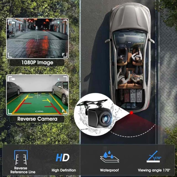 GARAGESDIY-2025 Portable Wireless Carplay Car Stereo, 7" HD Touchscreen for Car with Apple CarPlay & Android Auto 