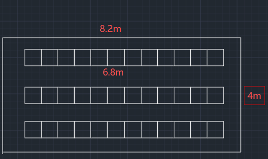 Customize case-2pin standard,3 sets lighting  1-[12 diamond with 8.2*1m border]  ,2-24diamond with 8.2*1.8m border,3-36 diamond with 8.2*4m border]