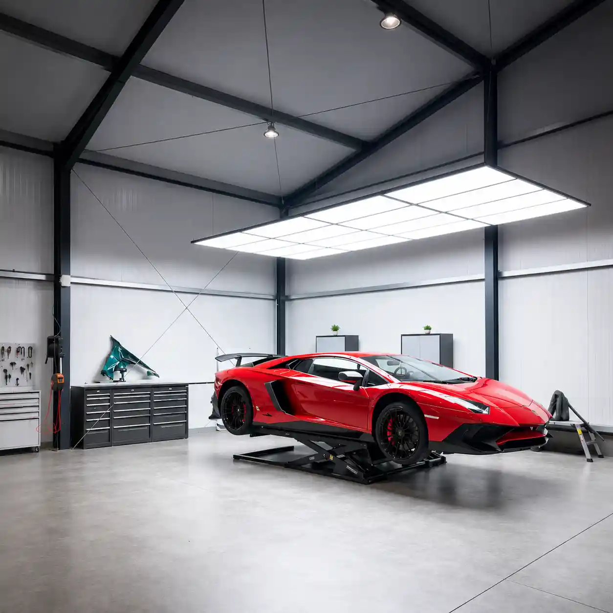 16-Panel Car Detailing Light System 