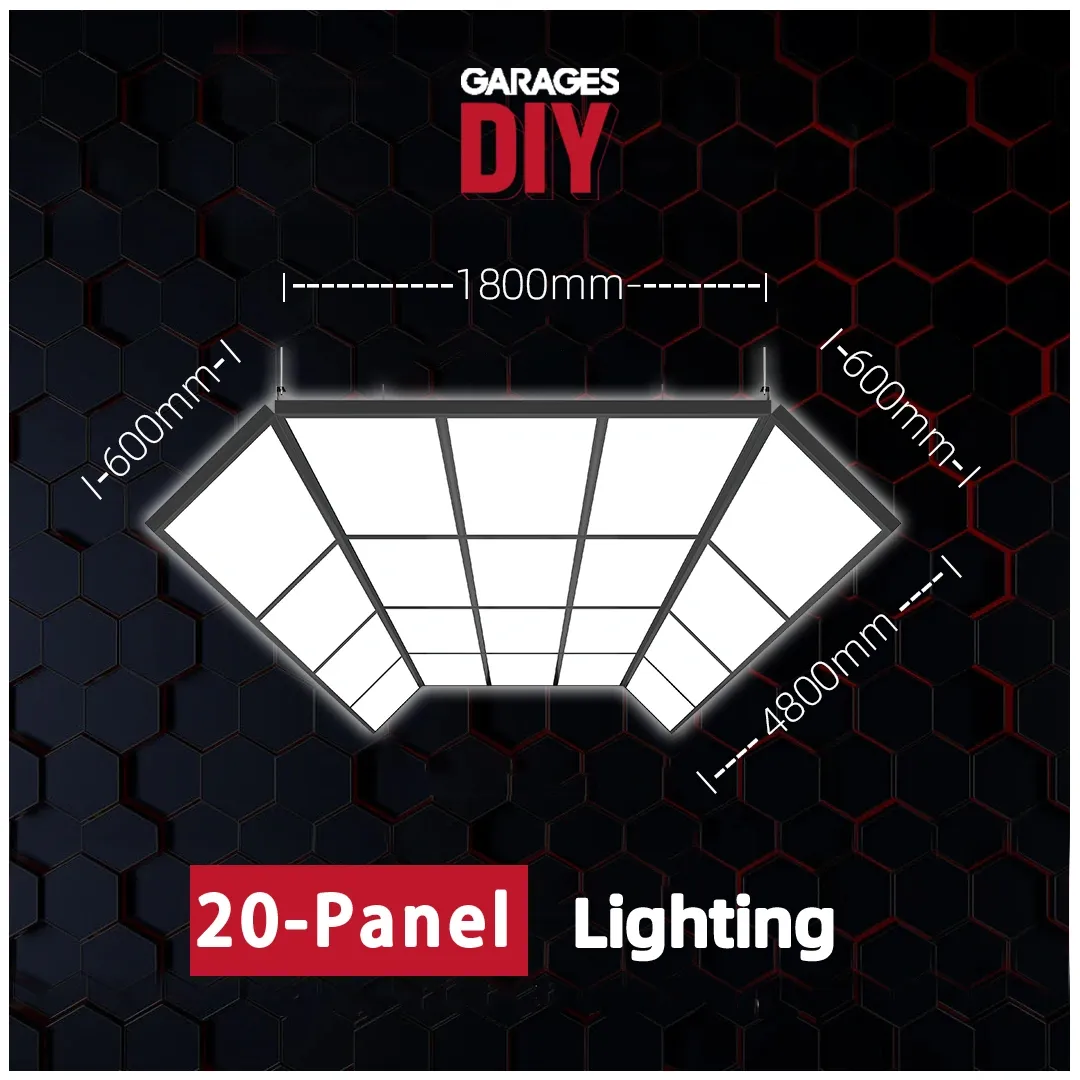 20-Panel Car Detailing Light System 