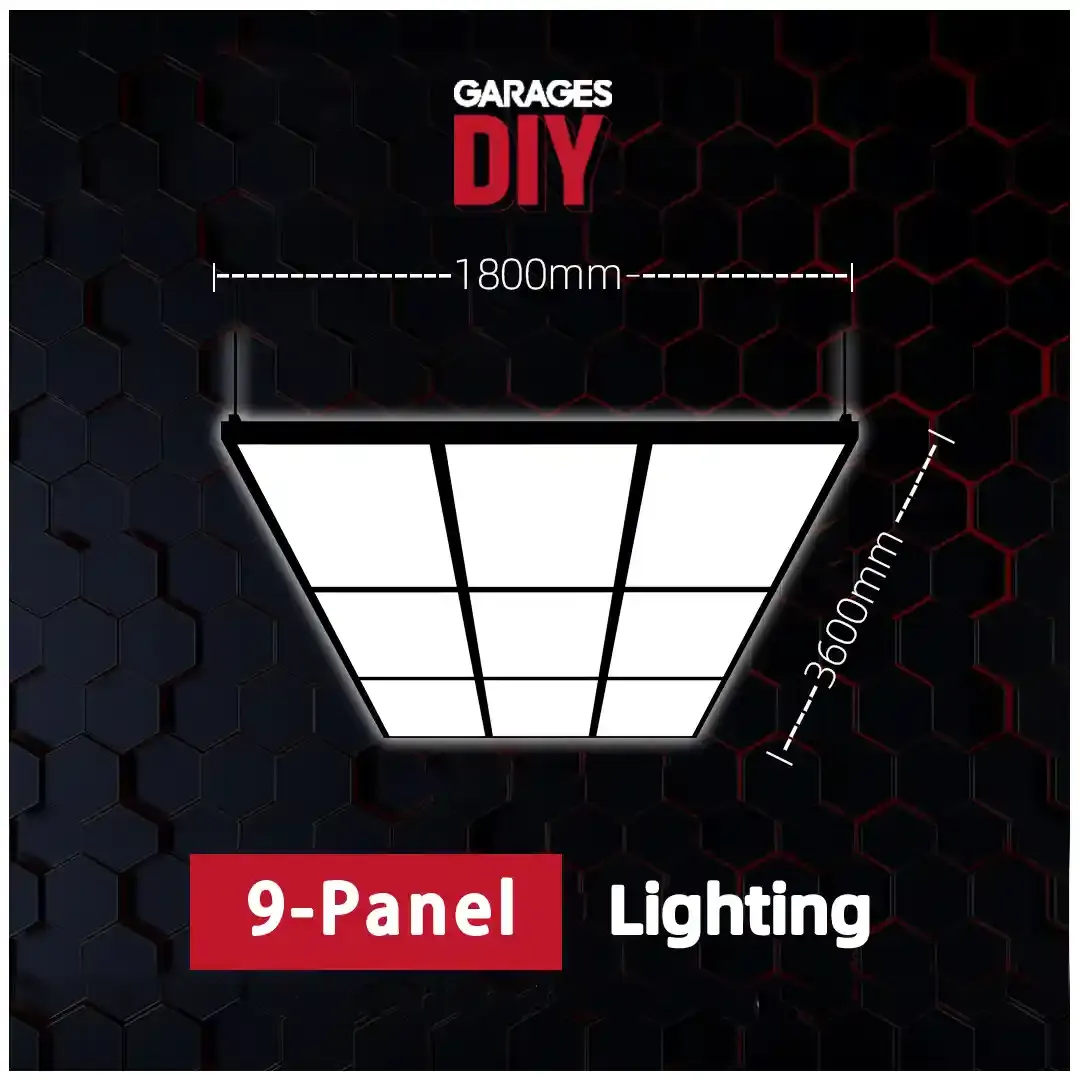 9-Panel Car Detailing Light System
