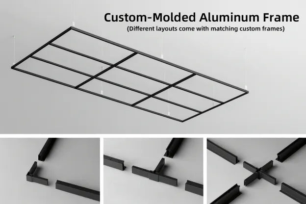 9-Panel Car Detailing Light System