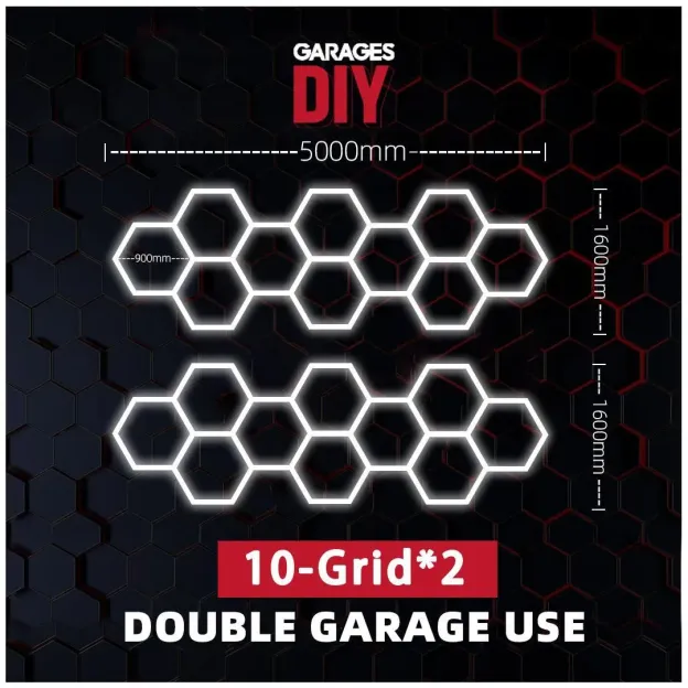 GaragesDIY industrial grade bright LED lighting for workshops