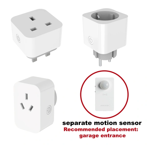 Plug & Play Smart Control Upgrade Plug for Hex Garage Lights – APP / Remote / Motion Sensor---We will automatically match based on your country.