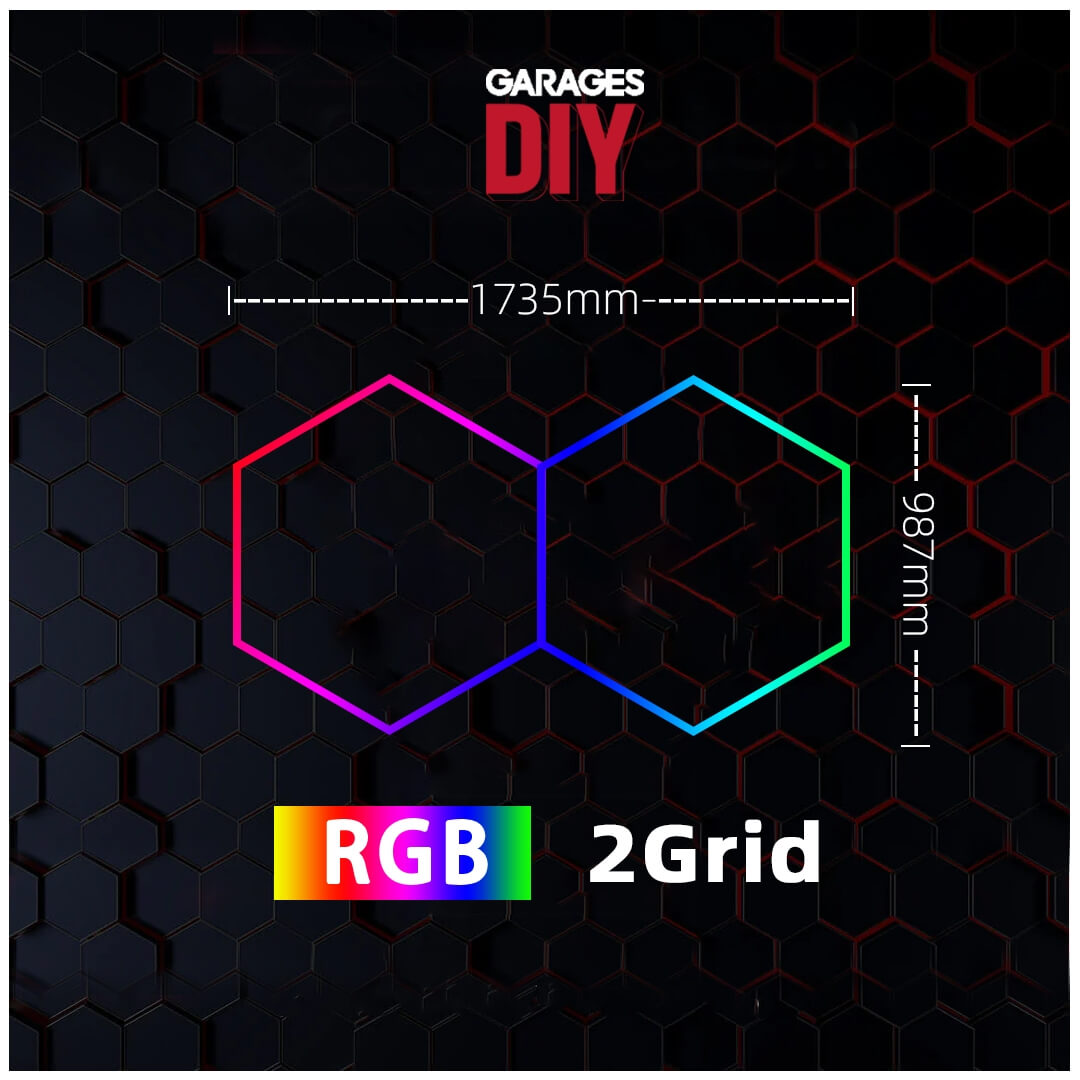 GaragesDIY adjustable RGB hexagon LED light with remote control perfect for lounge areas