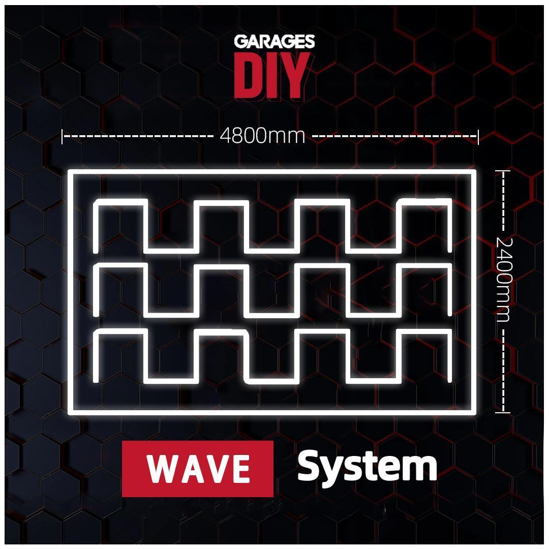 Wave System Hexagon Lighting【4800*2400mm/15.8*7.9ft】