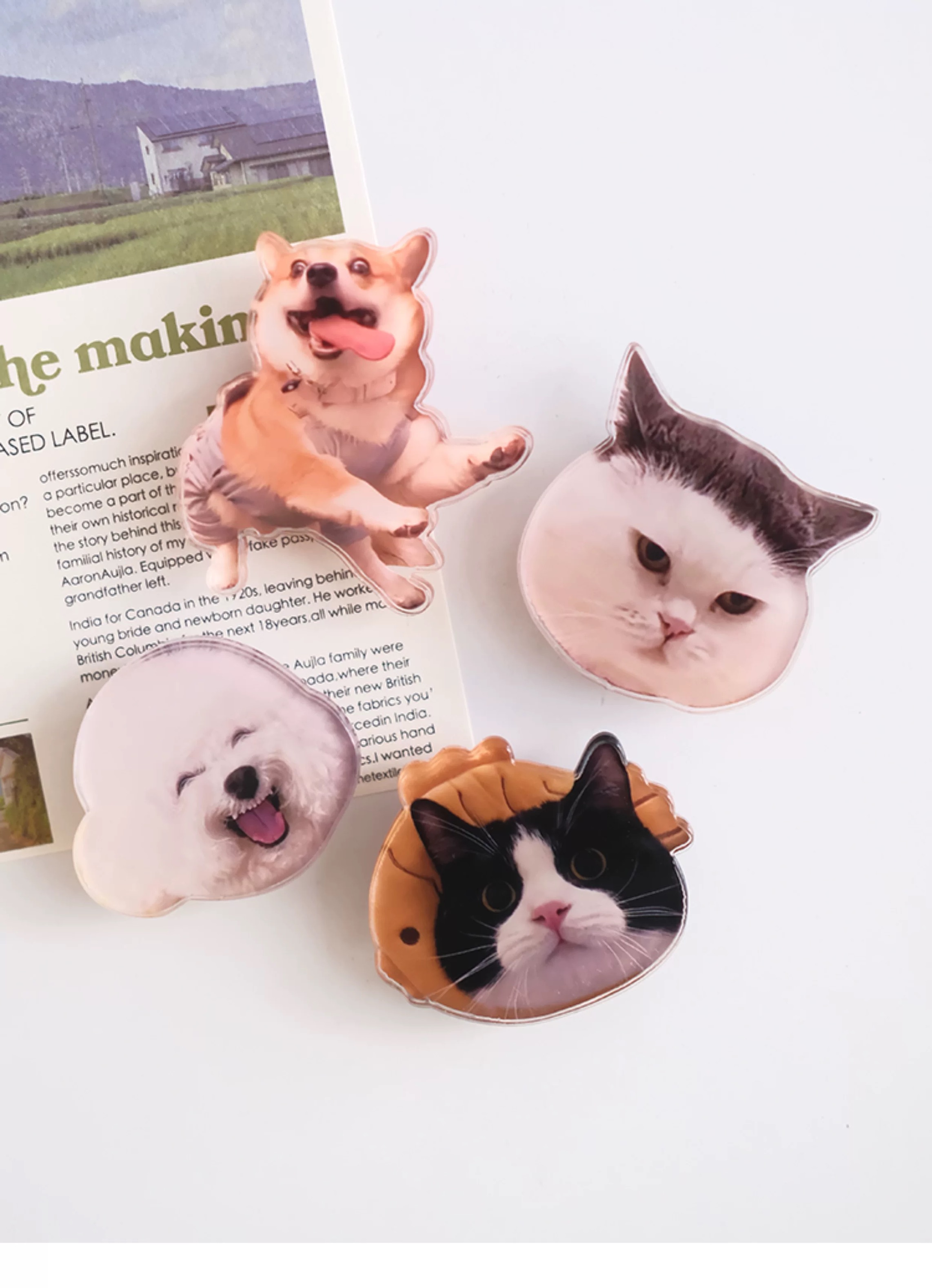 Custom 360° Rotating Refrigerator Magnet