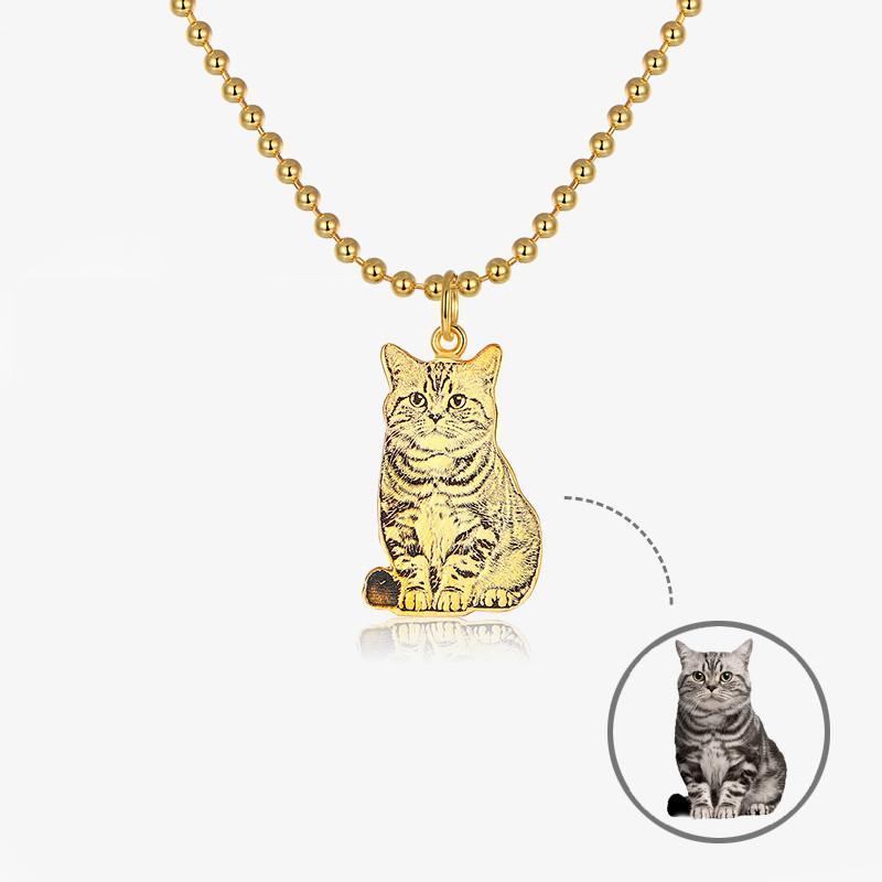 Custom Pet Portrait Necklace