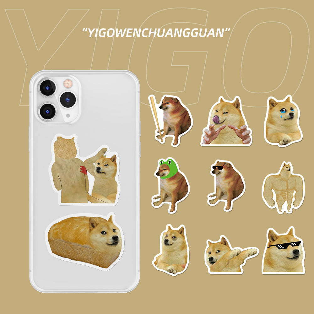 Custom Pet Portrait Paper Stickers