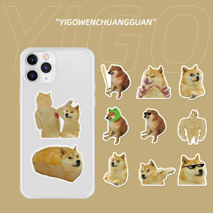 Custom Pet Portrait Paper Stickers