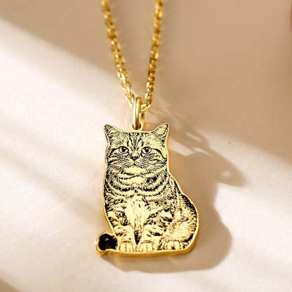 Custom Pet Portrait Necklace