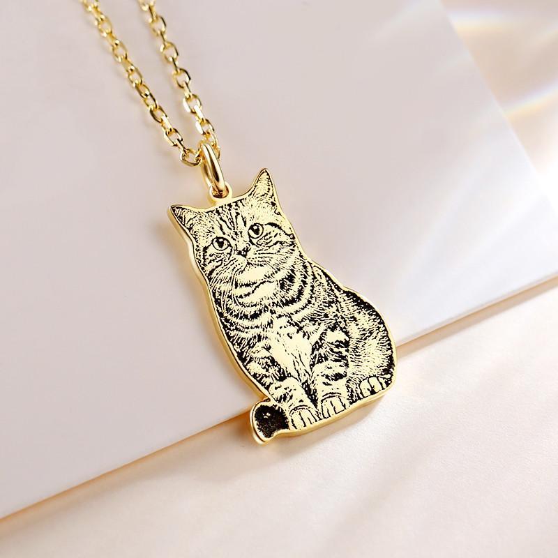 Custom Pet Portrait Necklace