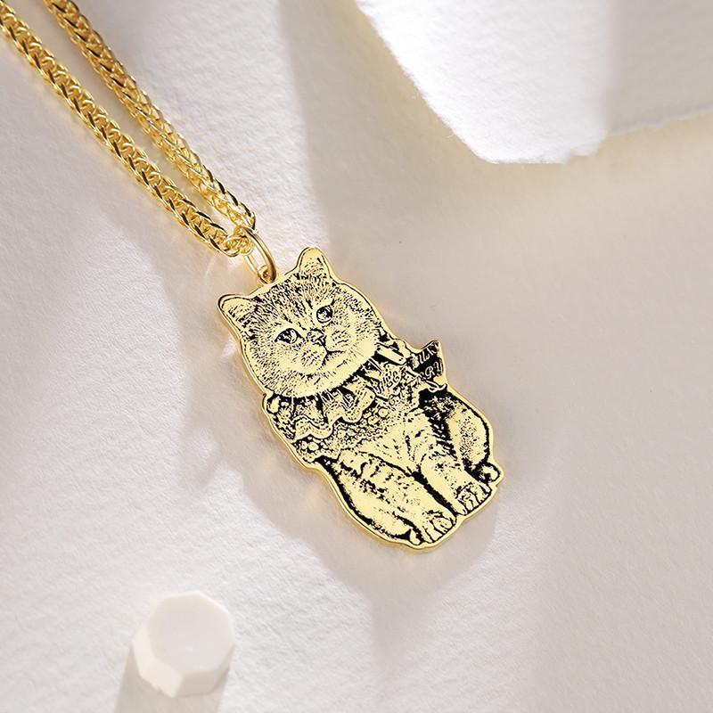 Custom Pet Portrait Necklace