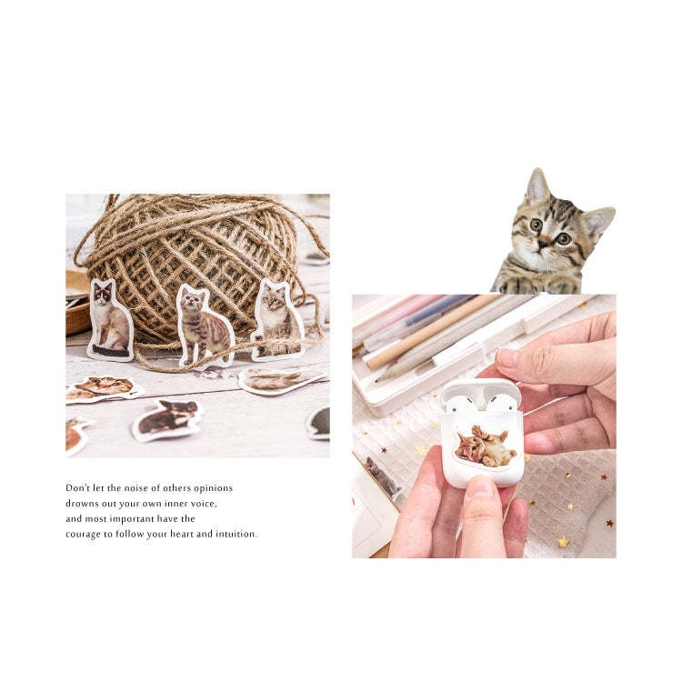 Custom Pet Portrait Paper Stickers