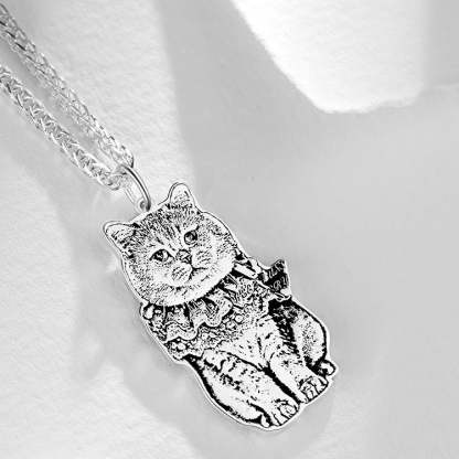 Custom Pet Portrait Necklace