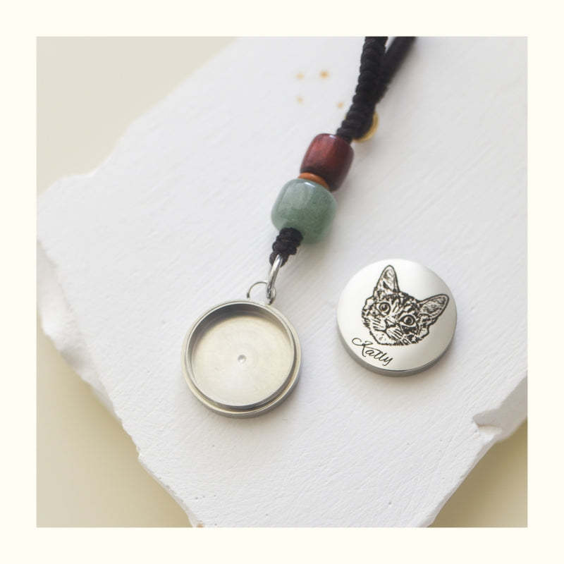 Custom Pet Portrait Car Keychain