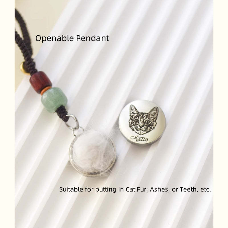 Custom Pet Portrait Car Keychain