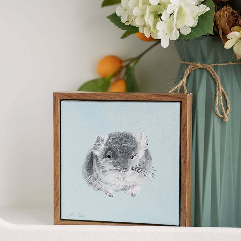 Hand-Painted Pet Portrait Oil Painting