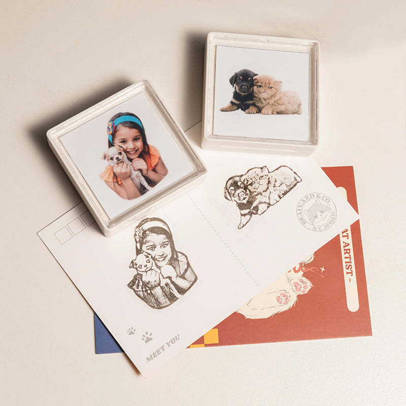 Custom Family Portrait Stamp