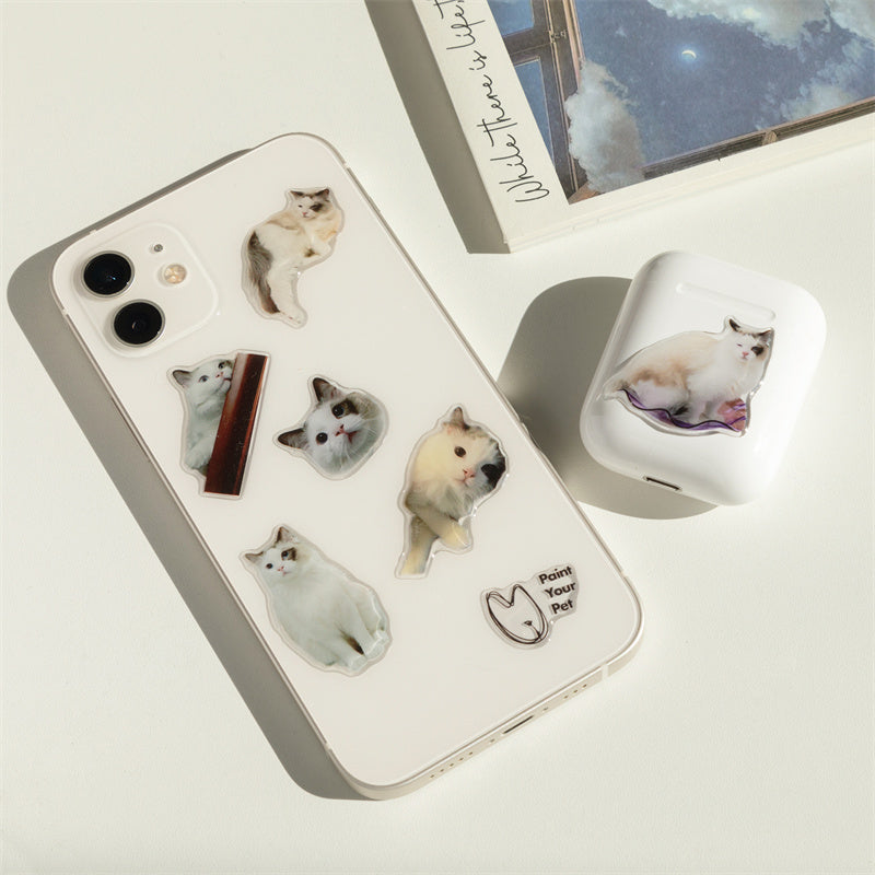 Custom 3D Crystal Epoxy Pet Stickers