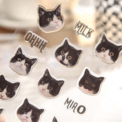 Custom Pet Portrait Crystal Stickers