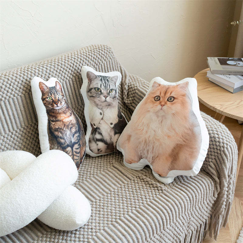 3D Custom Pet Portrait Pillow