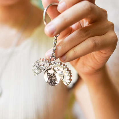 Custom Openable Sunflower Keychain