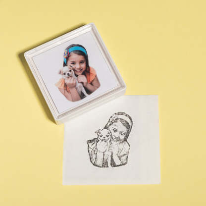 Custom Family Portrait Stamp