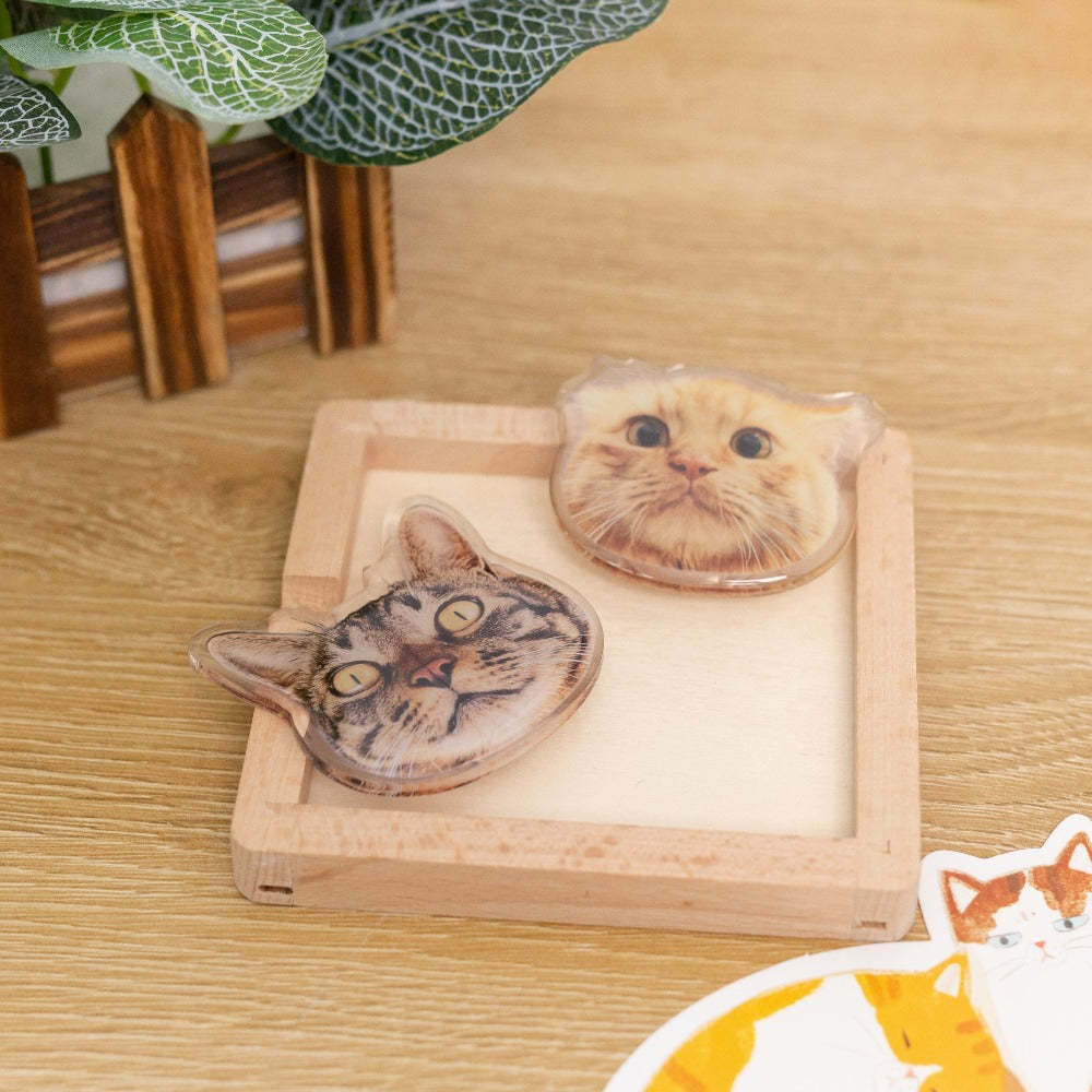 Custom Pet Photo Popsocket – Personalized Dog Cat Portrait Phone Grip, Epoxy Mobile Holder