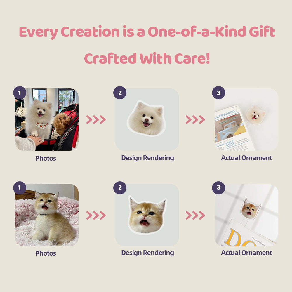 Custom Pet Portrait Bookmark