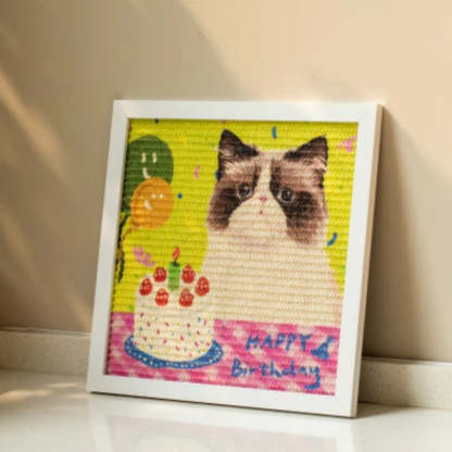 Purrfectly Personalized Cat Scratcher