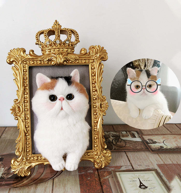 Custom 3D Wool Needle Pet Portrait