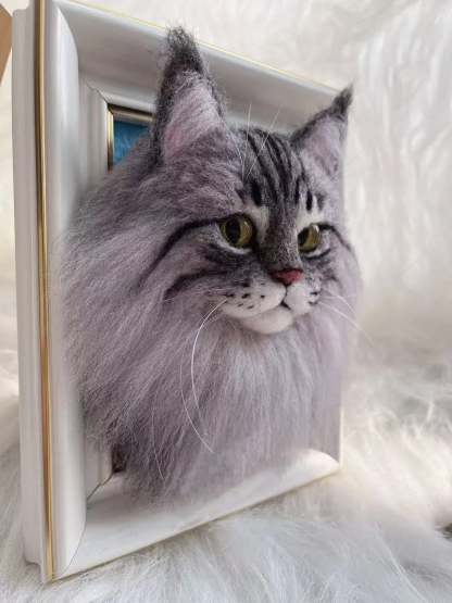 Custom 3D Wool Needle Pet Portrait