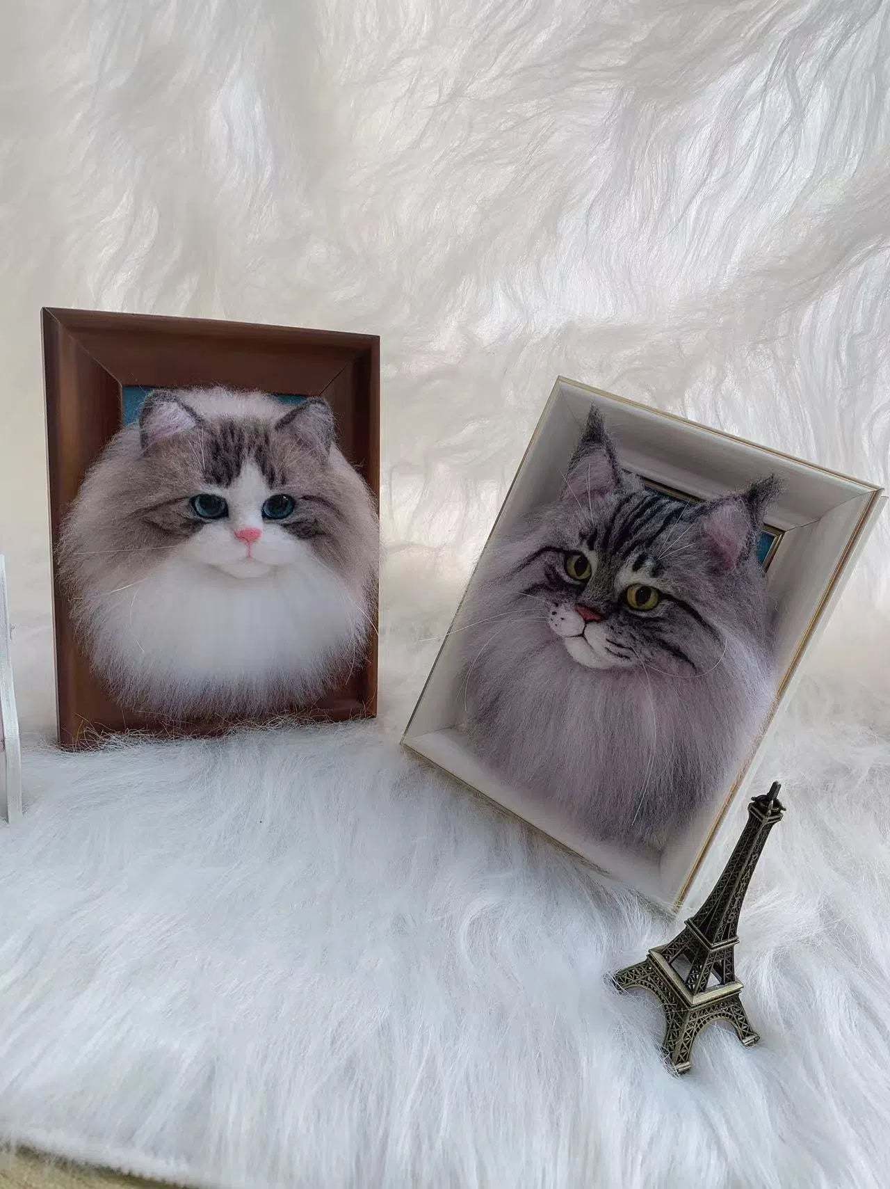 Custom 3D Wool Needle Pet Portrait