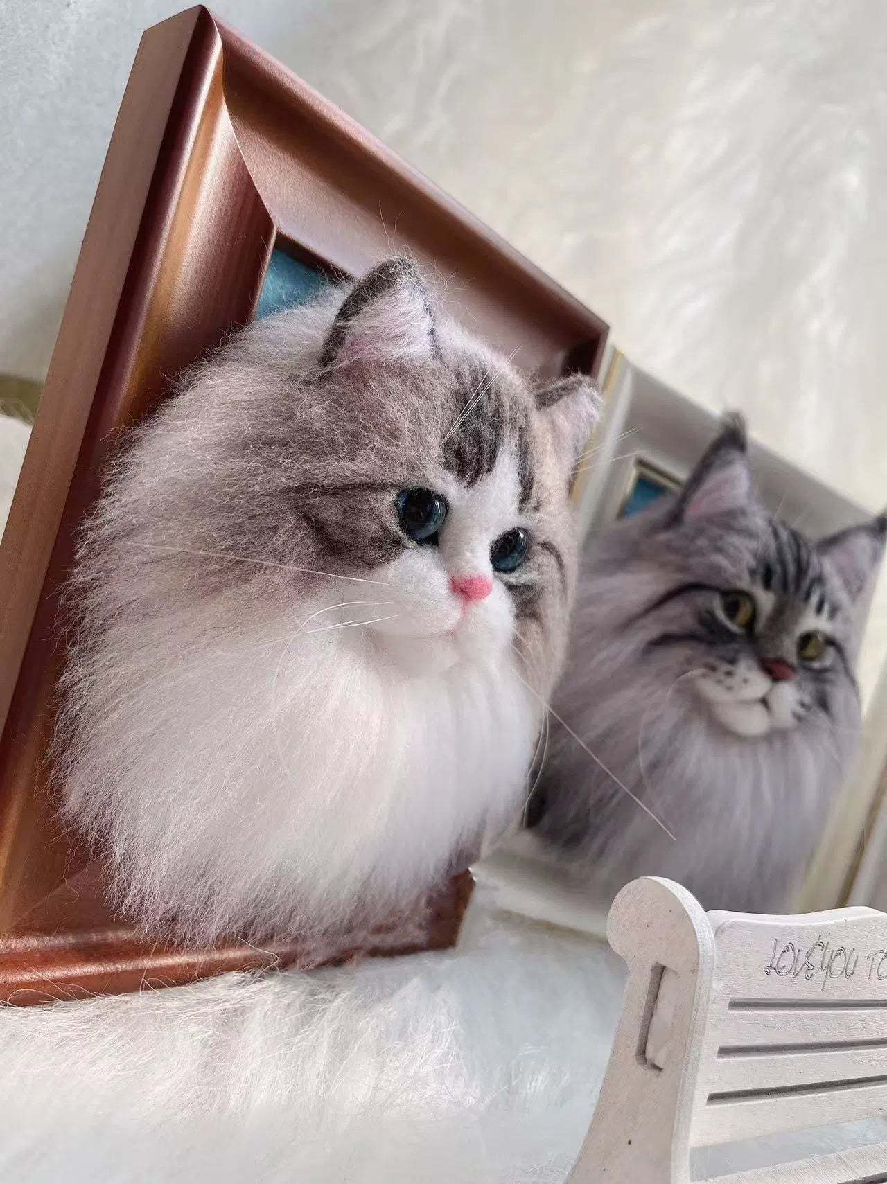 Custom 3D Wool Needle Pet Portrait