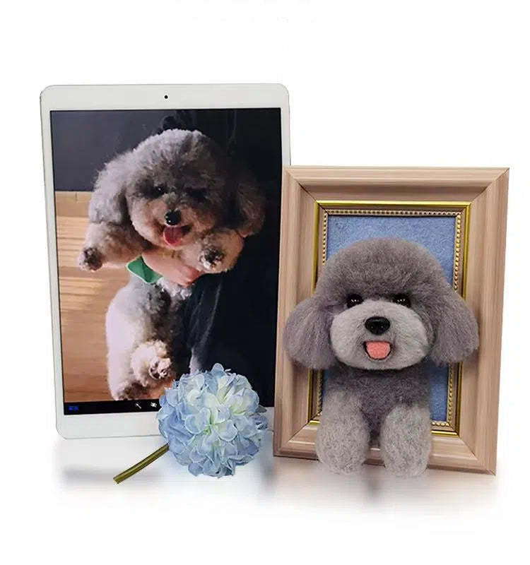 Custom 3D Wool Needle Pet Portrait