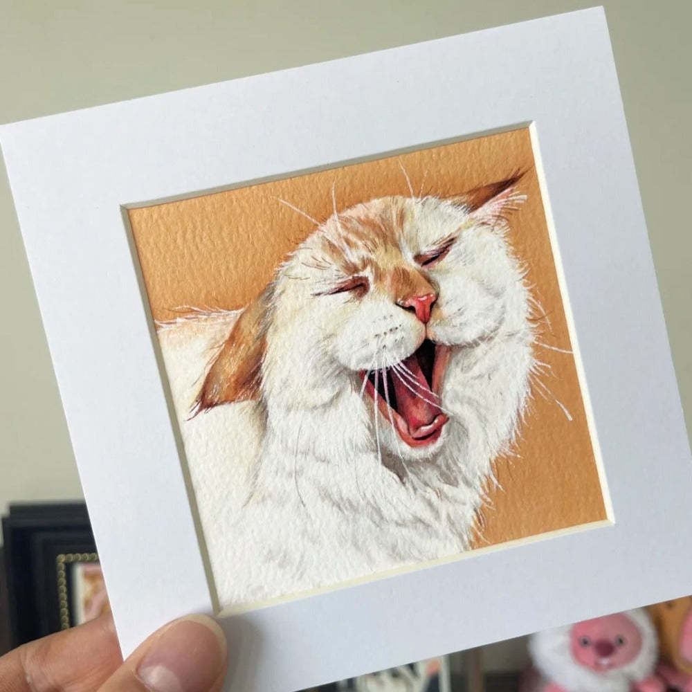 Hand-Painted Pet Portrait Watercolor Painting