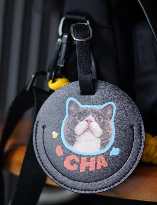 Custom Pet PU Leather Luggage Tag