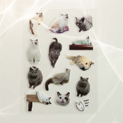 Custom 3D Crystal Epoxy Pet Stickers