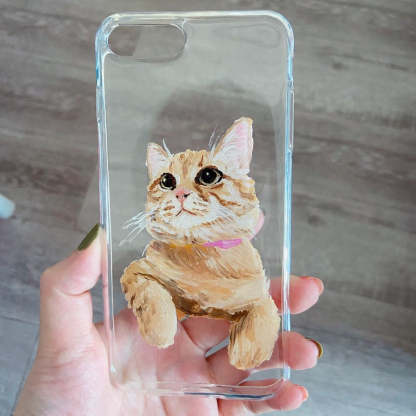 Hand-Painted Pet Portrait Phone Case