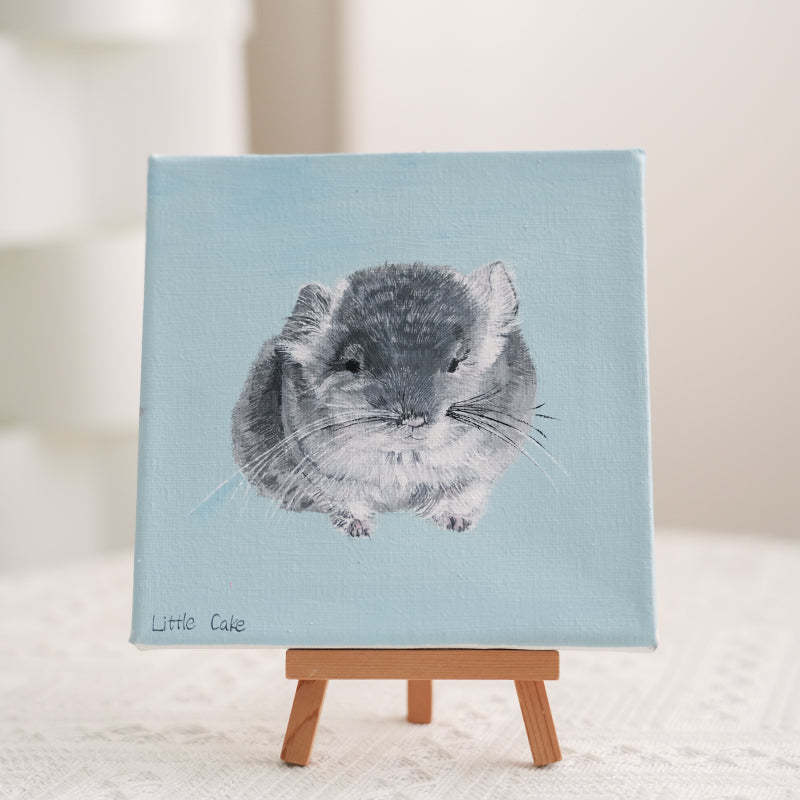 Hand-Painted Pet Portrait Oil Painting