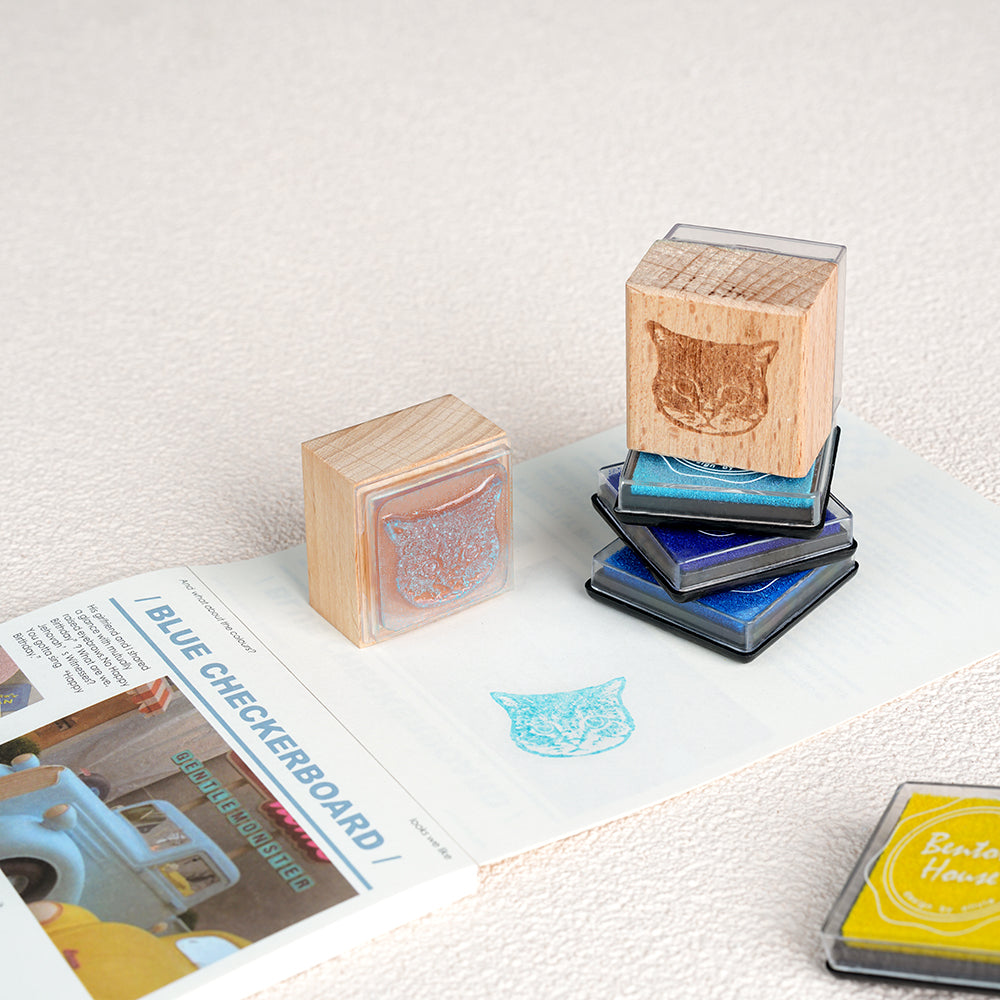 Custom Pet Portrait Wooden Rubber Stamp