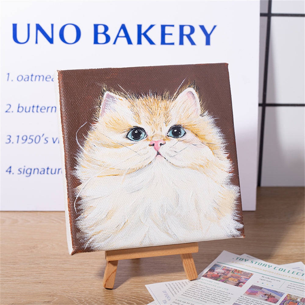 Hand-Painted Pet Portrait Oil Painting