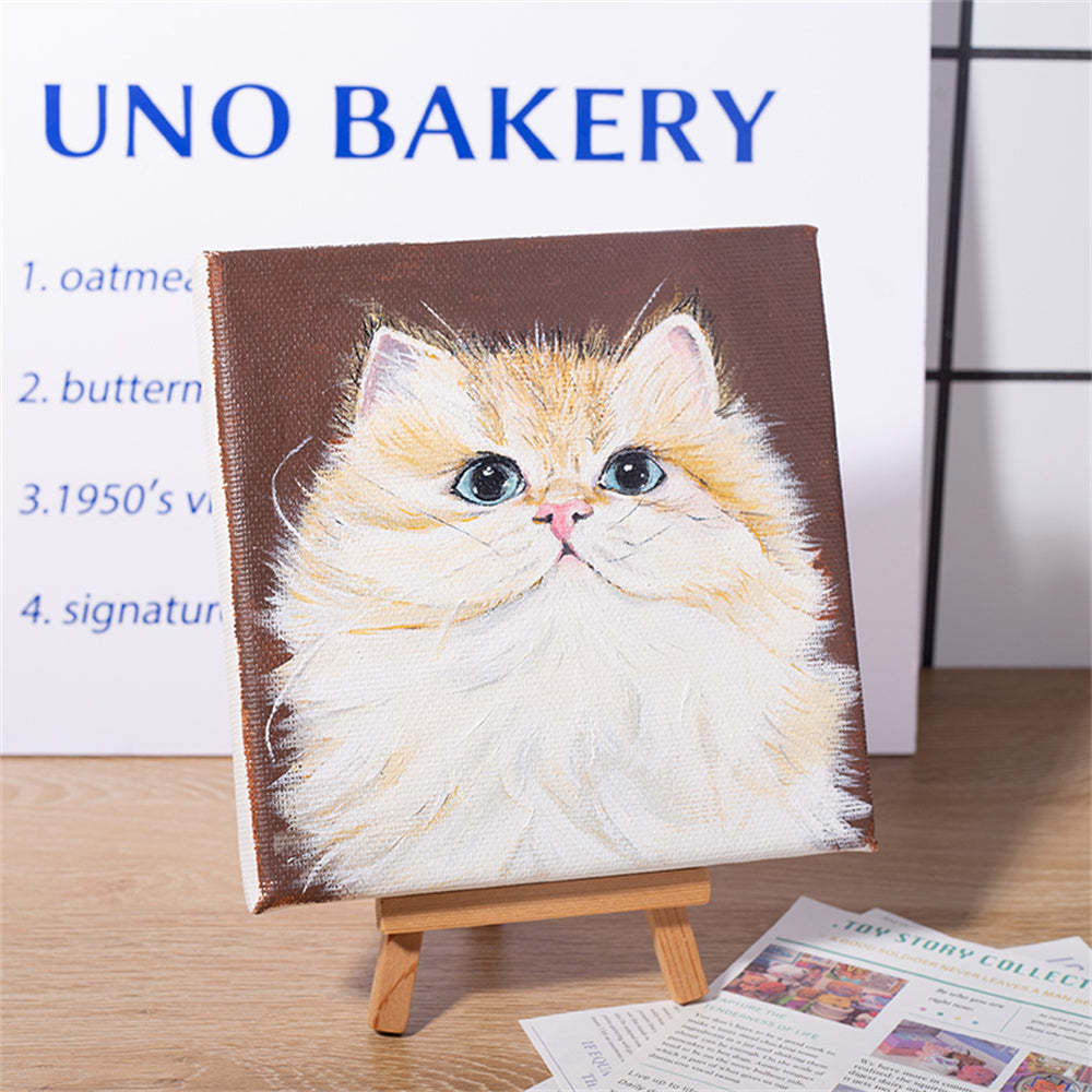 Hand-Painted Pet Portrait Oil Painting