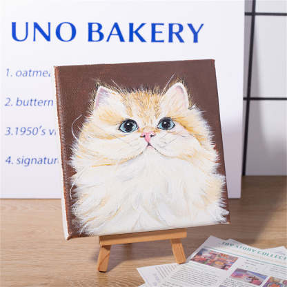Hand-Painted Pet Portrait Oil Painting