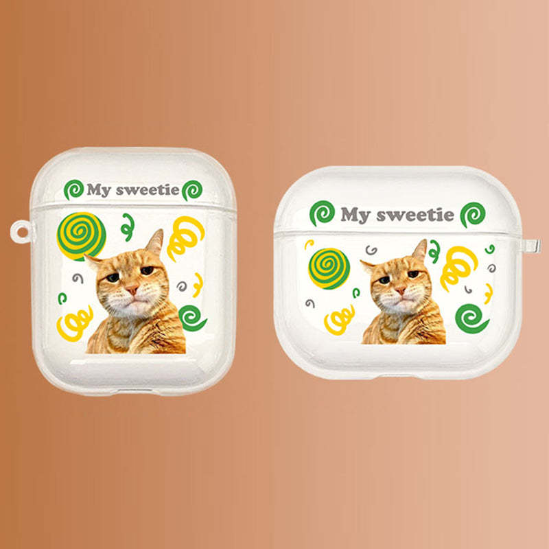 Custom Pet Portrait Airpods Case