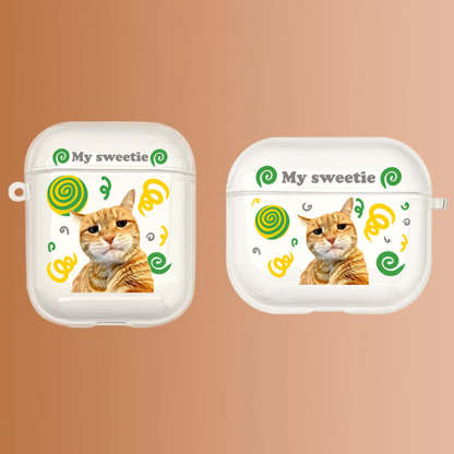 Custom Pet Portrait Airpods Case