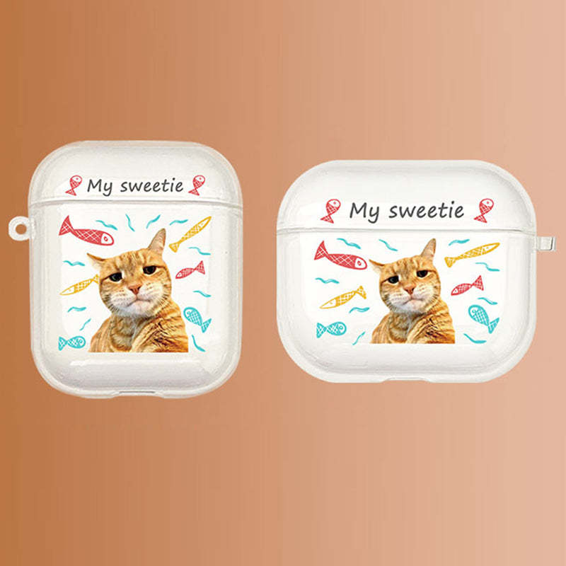 Custom Pet Portrait Airpods Case