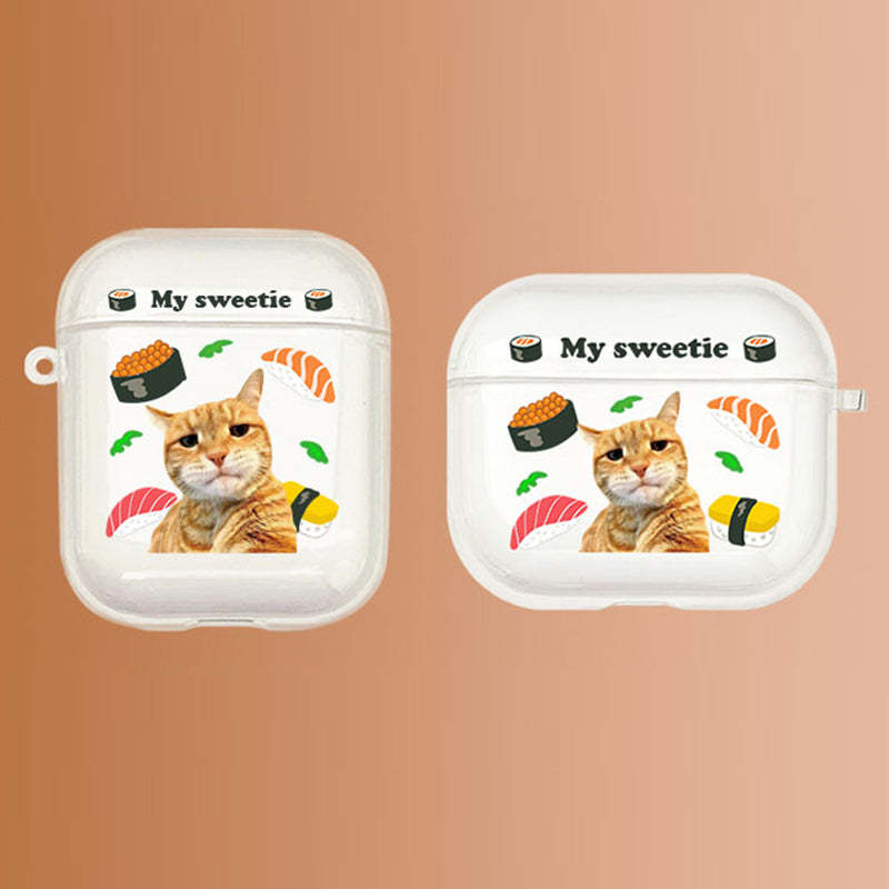 Custom Pet Portrait Airpods Case