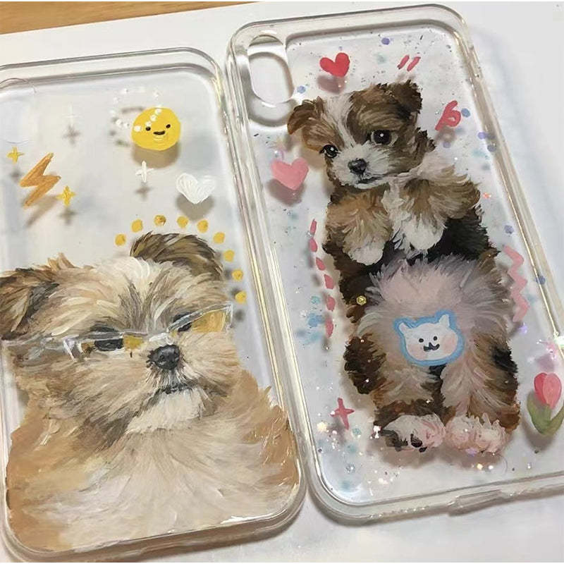 Hand-Painted Pet Portrait Phone Case